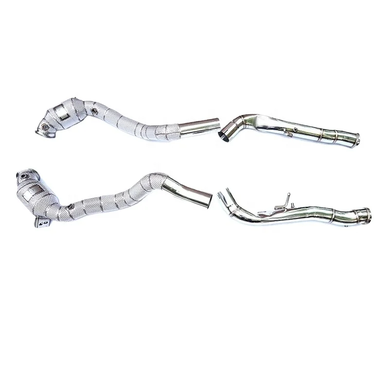 

High Quality Catless Exhaust Downpipe for G63 AMG 2019- Stainless Steel Downpipe Without Catalyst Exhaust Pipe