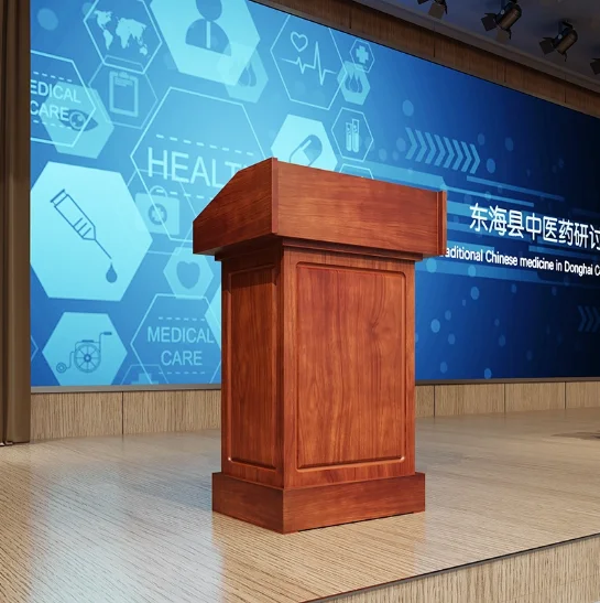 Lecture Desk Lecture Desk Hotel Solid Wood Consultation Guide Welcome Desk Command Training Reception Desk