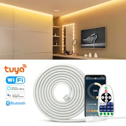 Tuya Wifi LED Strip Light Remote APP Control 220V Smart COB Neon Strip IP65 Waterproof Led Tape For Home Decoration Lighting