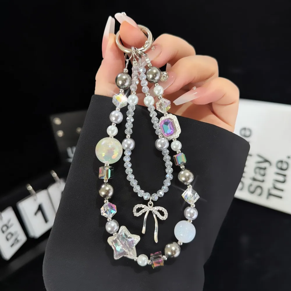 الإبداعية القوس ستار جراب هاتف سلسلة حقيبة عالمية ملحق مفتاح سوار هايدي حبة العالمي حزام الهاتف القابل للتطبيق #2