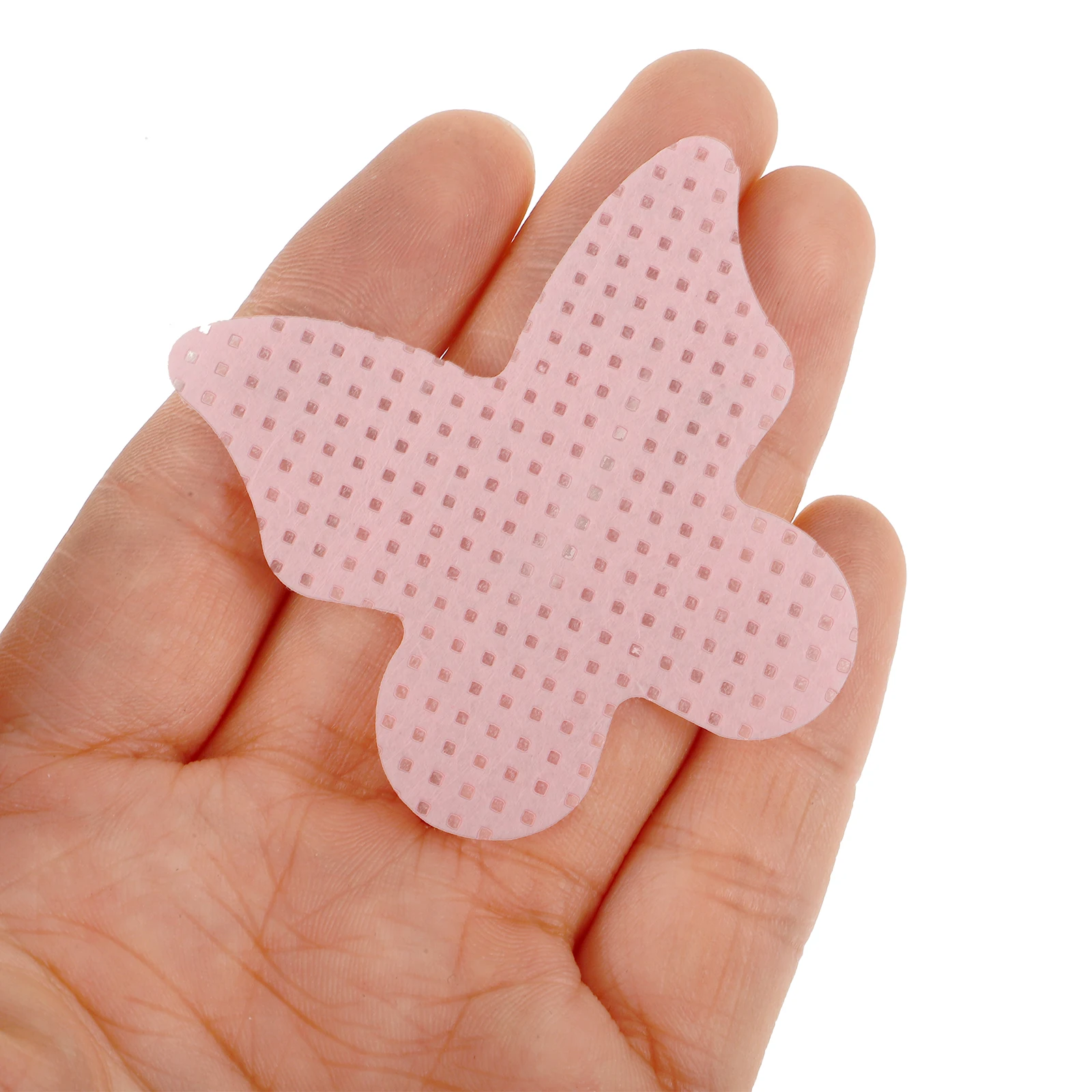 

200 Sheets Nail Remover Pads Cleaning Wipes Lint Free Pink Heart Shaped Gel Polish Travel Size Acrylic Snail Paint remover