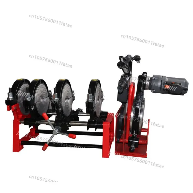 Manual Double Column Butt Welder, Hand-cranked PE Pipe Hot Melt Welding Butt Welder Pipe Welder 63-200/160