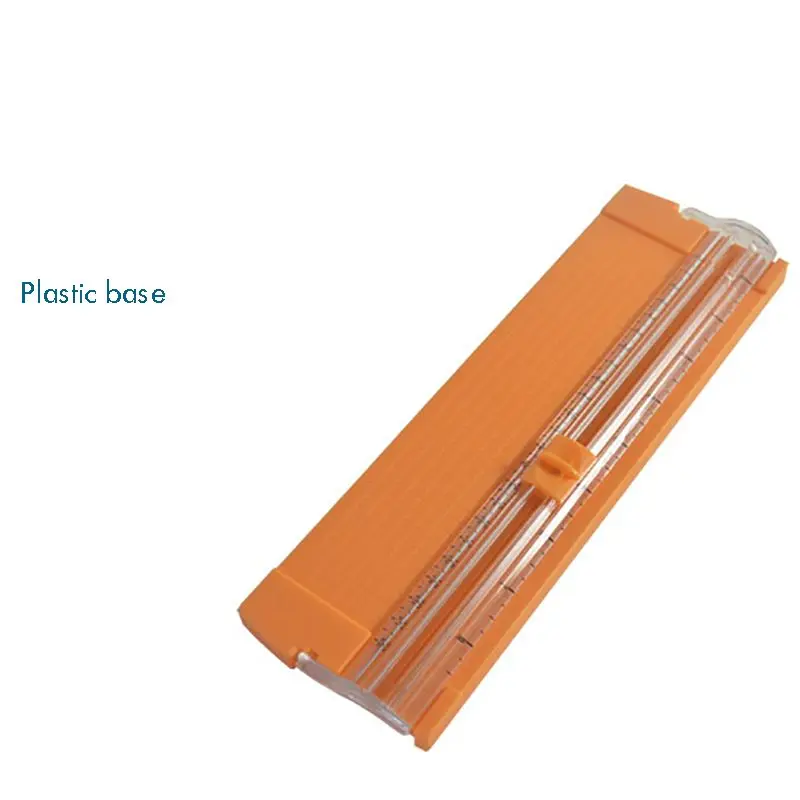 270mm Paper Cutter, A5 Portable Scrapbooking Trimmer, Plastic Base Paper Trimmers, 5-8 Sheet Capacity Home Office Supplies