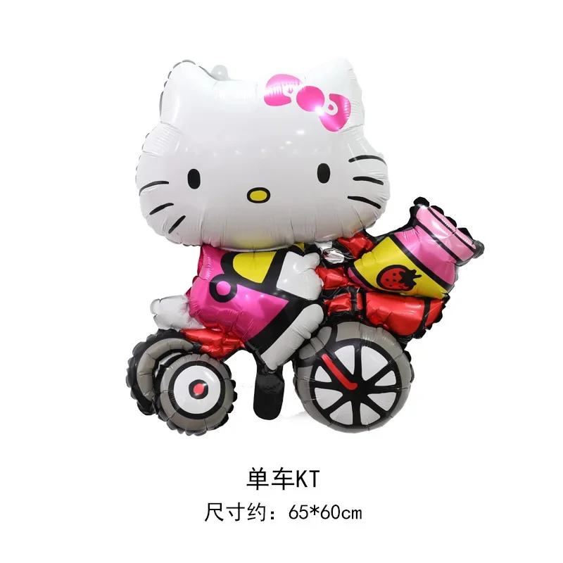 Sanurgente-Ballons Hello Kitty pour enfants, décoration de fête d\'anniversaire, figurine d\'anime Kawaii, fournitures de fête de dessin animé mignon