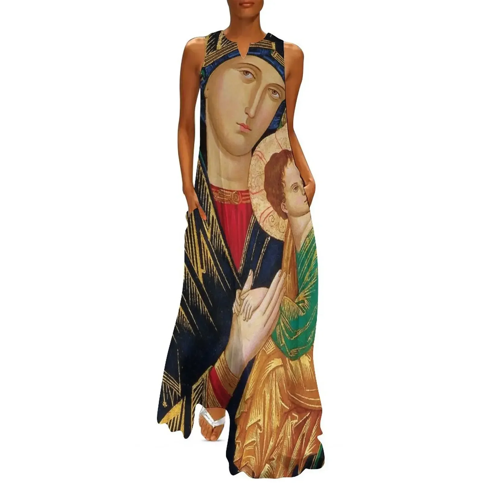 

Icon of Our Lady of Perpetual Help Long Dress Party dresses for women women's elegant loose dresses Woman's evening dress Dress