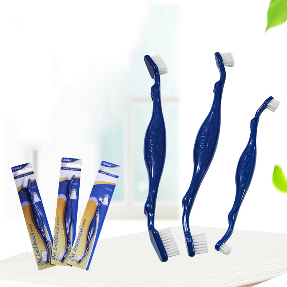 

pet toothbrush dog toothbrush dental double sided toothbrush