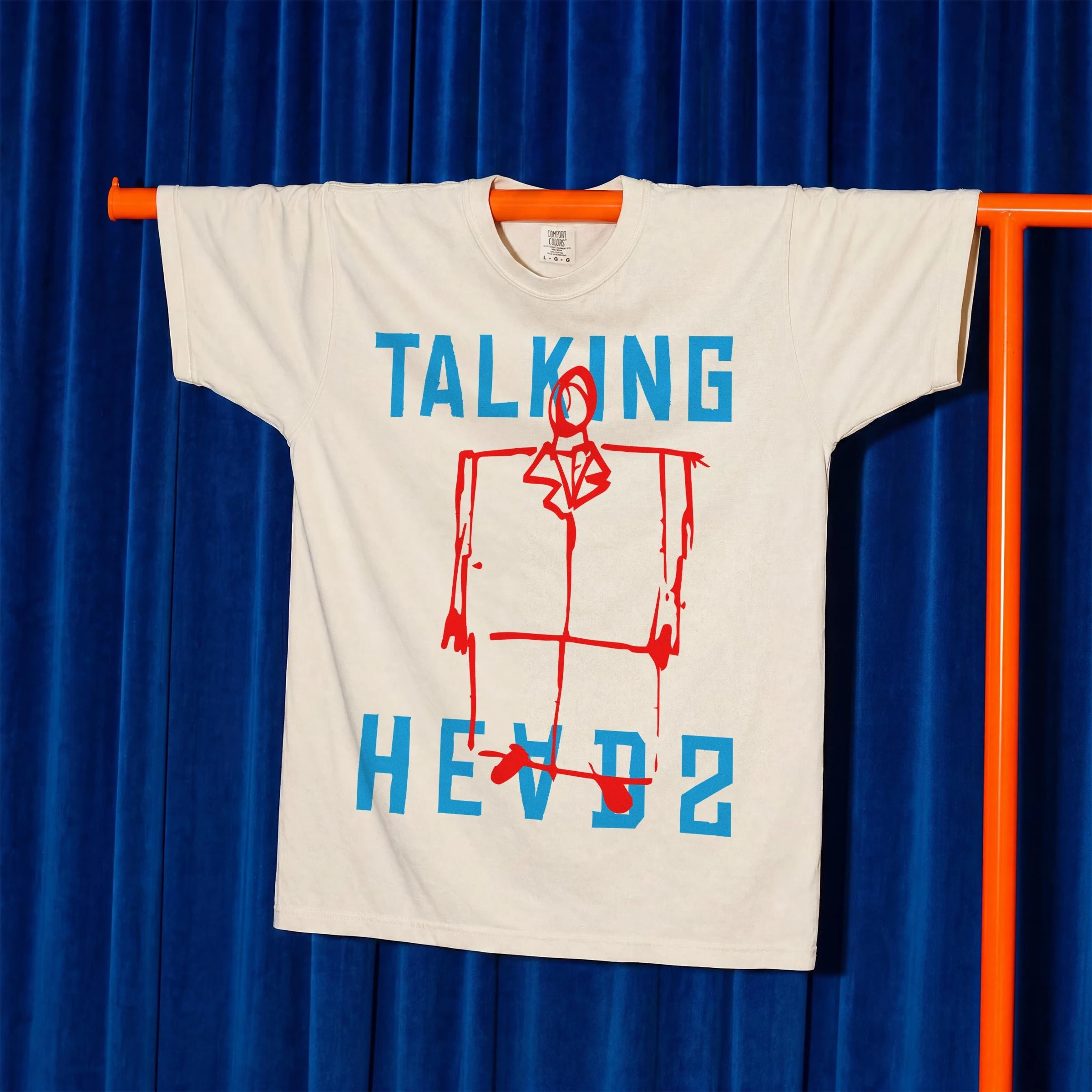 David Byrne Anzug-T-Shirt, Retro 80er-Jahre Musikband-Grafik-T-Shirt für Talking Heads – Detail 3