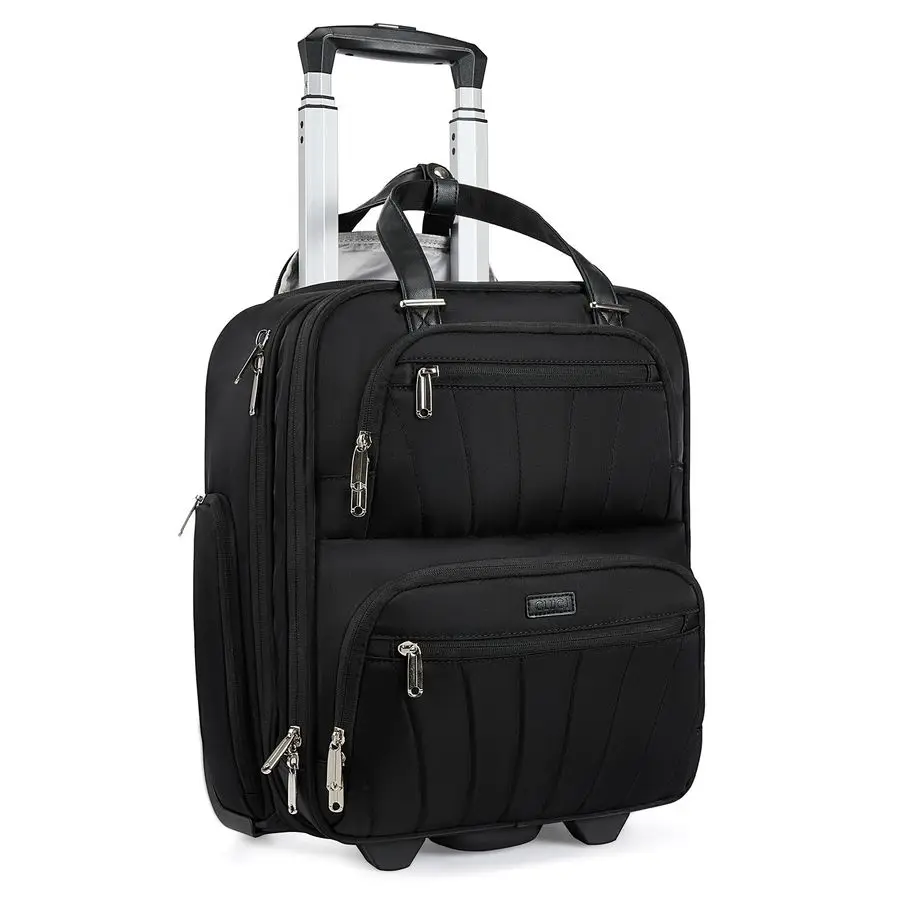 

Carry On Luggage with Wheels, 16inch Softside Rolling Under Seat Luggage, Lightweight Overnight Carry On Suitcase for Women Men