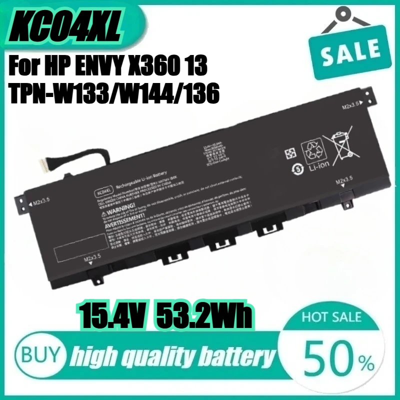 

Новый аккумулятор для ноутбука KC04XL для HP Envy 13 AH X360 13-AR 13-ag0007AU 13-ag0006AU 13-AR0000AU 13-AQ000 13-AG HSTNN-IB8K HSTNN-DB8P
