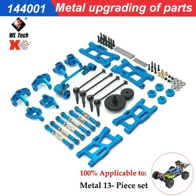 Wltoys 144010 144001 144002 124016 124017 124018 124019 Metalen Upgrade Voor-En Achterdifferentiëlen Voor Rccar-Onderdelen Auto-Accessori