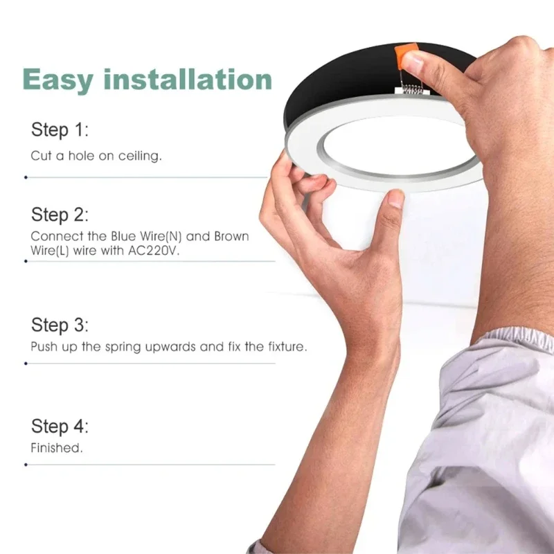 

Waterproof RV Ceiling Light – Ultra-Slim LED Panel with IP65 for Marine, Trailers & Kitchen Use