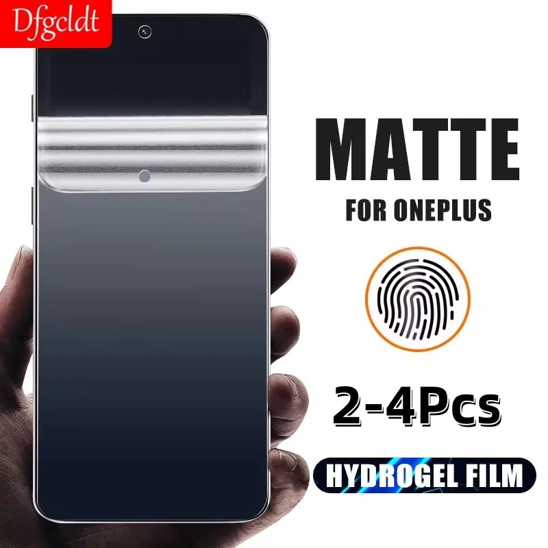 

2-4Pcs Anti-Glare Matte Hydrogel Film For OnePlus Nord 4 3 2 2T Screen Protectors For OnePlus 7T 8T 9 9R 9RT 10R 10T Soft Film