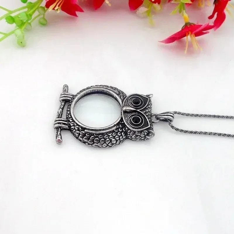 1PC HD 3x Gift Owl Necklace Magnifier Decoration Pendant Decorative Magnifying Glasses Loupe Helping Hand Soldering Solder Clamp