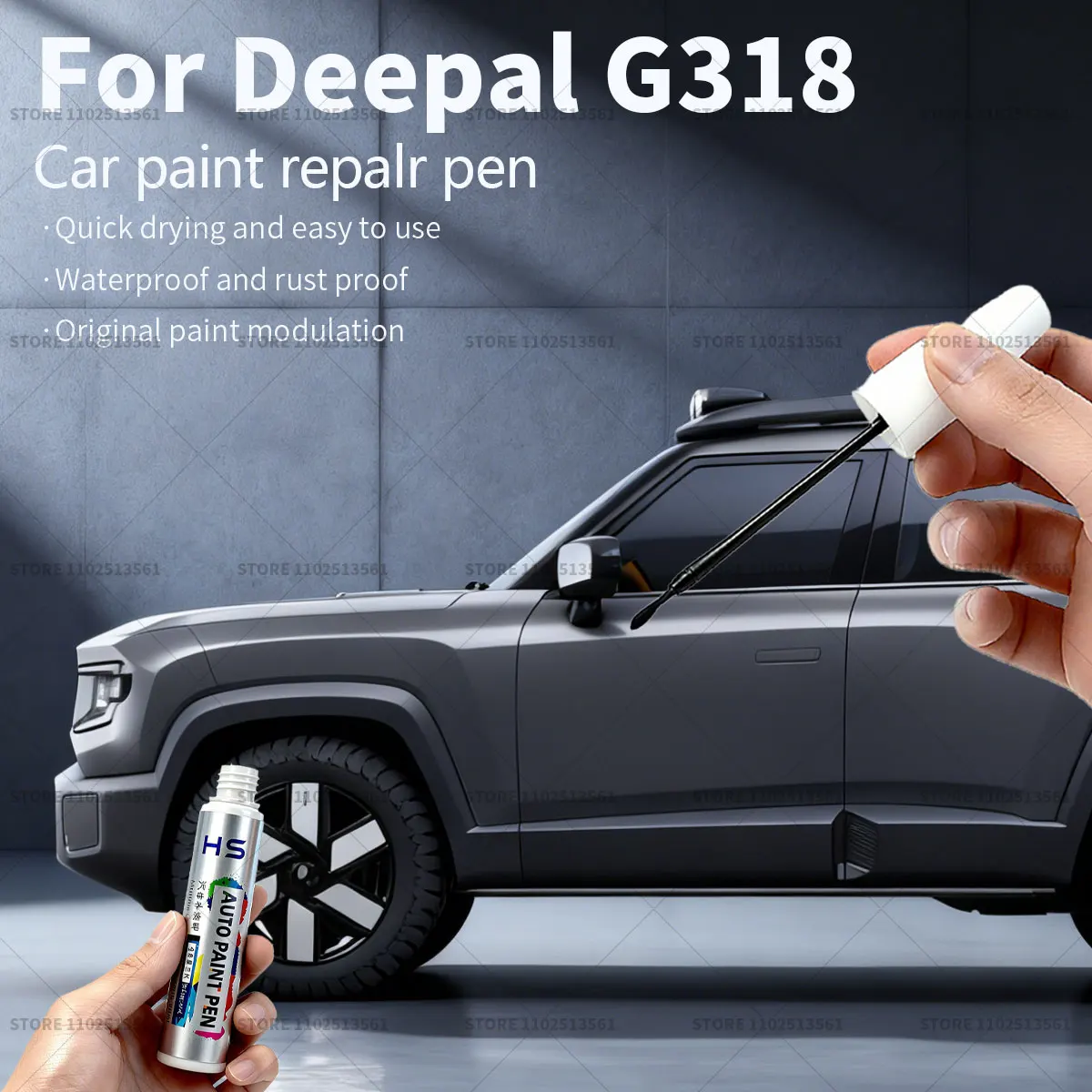 Car Paint Repair Pen For Deepal G318 Touch Up Scratch Remover DIY Auto Accessories Silver Y83 Gray 219 Silver Y83 Gold Green 198
