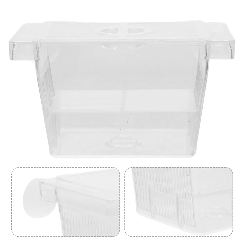 

4Pcs Aquarium Fish Breeding Box Floating Hatchery for Small Fish Betta Eggs Incubator Transparent Divider Case Protection
