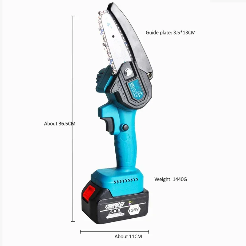 Chainsaw Home Small Handheld Saw Firewood Rechargeable Lithium Single-handed Saw Outdoor Logging Saw Tree Gods