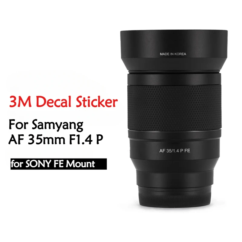 AF35mm F1.4P  Anti-Scratch Lens Sticker Protective Film Body Protector Skin For Samyang AF 35mm F1.4 P for SONY FE Mount AF35