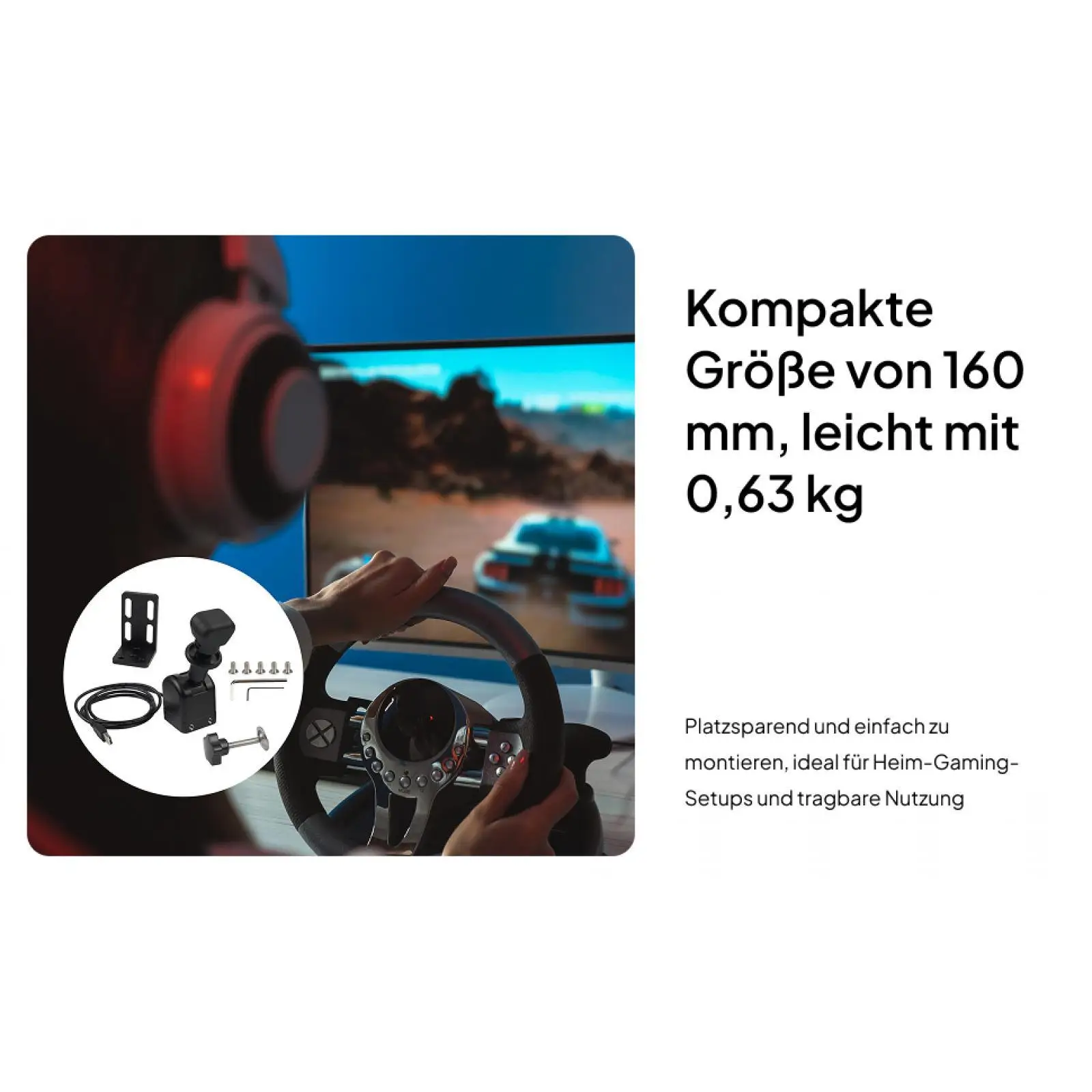 

Racing Game Handbrake Handbrake Simulator Easy to Install with Mounting Clamp