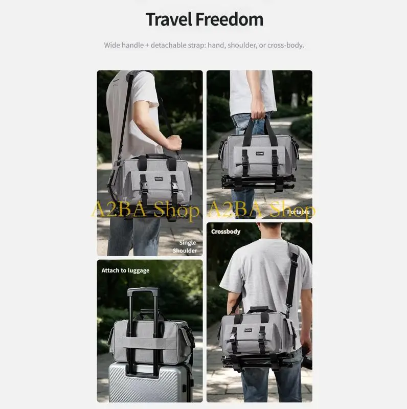 A2BA Lightweight Moisture Resistant Camera Hand Bag For Daily Use With Organized Sections And Shockproof
