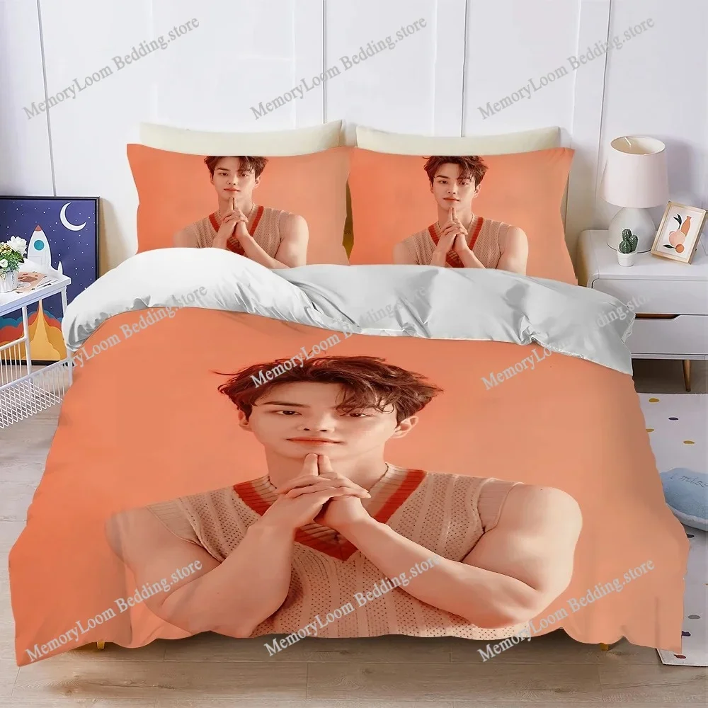 Popular Actors-Song Kang Duvet Cover Set Home Style Bedding Soft Laundry Cotton Bed Four Seasons Student Dormitory Home Textile9