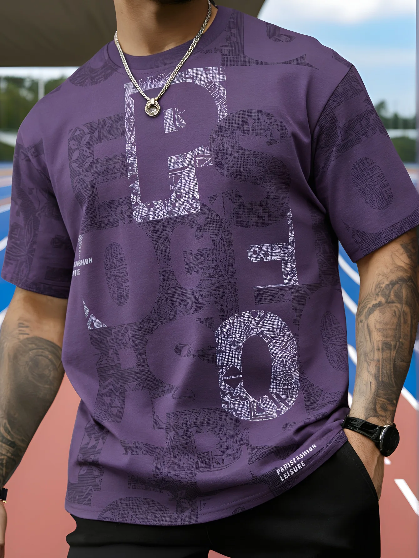 Men's Loose-fitting Breathable 3DPrinted T-shirt - Summer Youth Trendy Street Style Crew Neck Casual Versatile Short-sleeved Top view 2