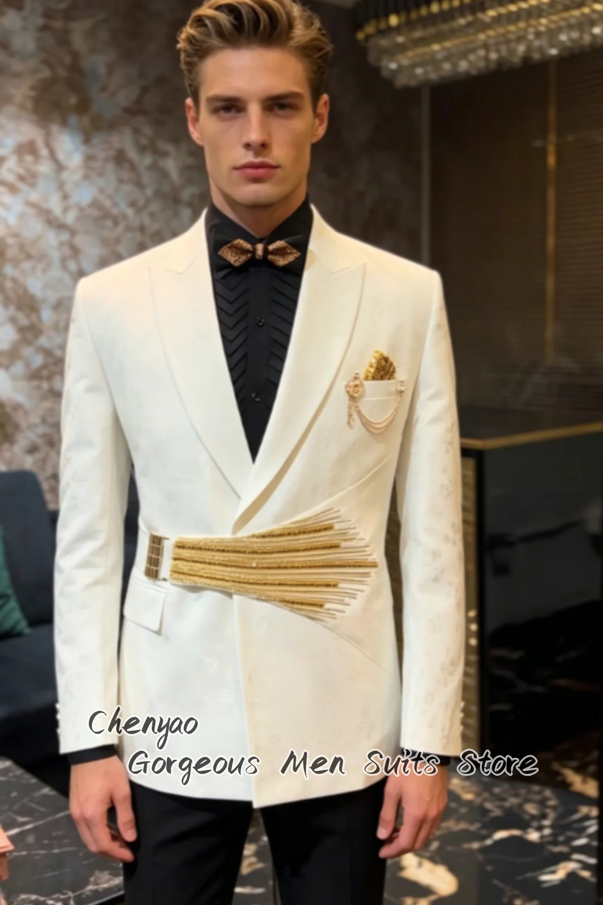 Men'S Grooming Jacket - Элегантные мужские костюмы с вышивкой и