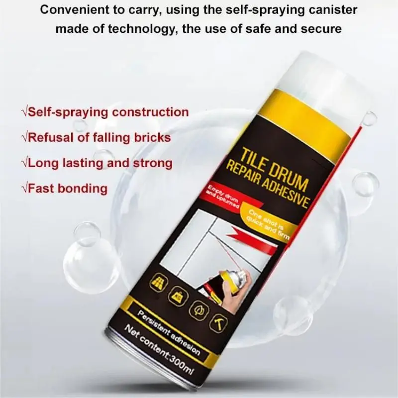 Strong Tile Adhesive Glue Floor Tiles Empty Drum Injection Filling Wall Seam Repair Home Waterproof Fix Sealer