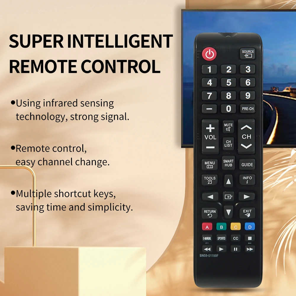 New BN59 01199F Universal Replacement Remote Control For Samsung SMART TV UN32J4500AFXZA UN50J6200AFXZA UN65JU640DAFXZA