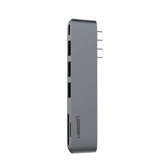 

UGREEN USB C Adapter for MacBook Thunderbolt 3 Hub with 3 USB 3.0 100W USB C Power Delivery Micro SD SD Card Reader