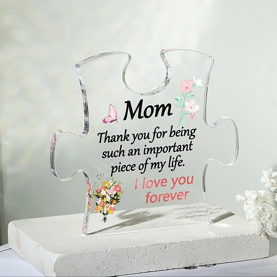 هدايا للأم، هدايا عيد ميلاد رقيقة للأم من كتلة أكريليك للابنة، هدايا عيد الميلاد لعيد الميلاد وعيد الأم للأم