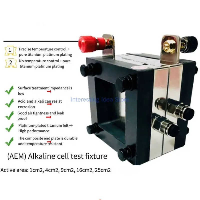 

Alkaline Electrolytic Cell, Testing Kit, Membrane Electrode/catalyst Testing, PVD Platinum Plating, Extremely Alkali Resistant