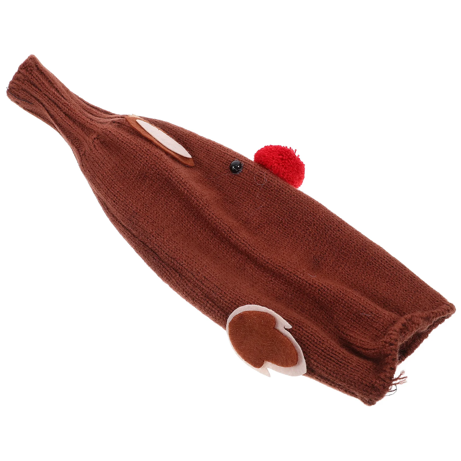 

Wine Bottle Cover Knitted Christmas Bottle Sleeve Xmas Sweater Decorative Cover Party Supplies Christmas Supplies