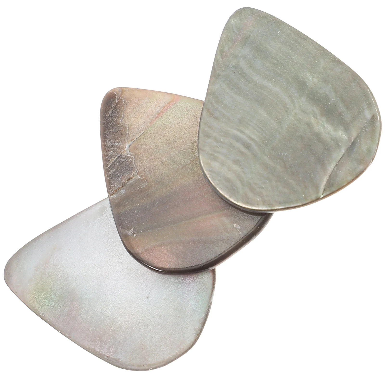

3 Pcs Shell Picks Natural Guitar Ukulele Plectrums Mellow Sound Practical Players Acoustic Shell Tones Guitar Picks Accessories