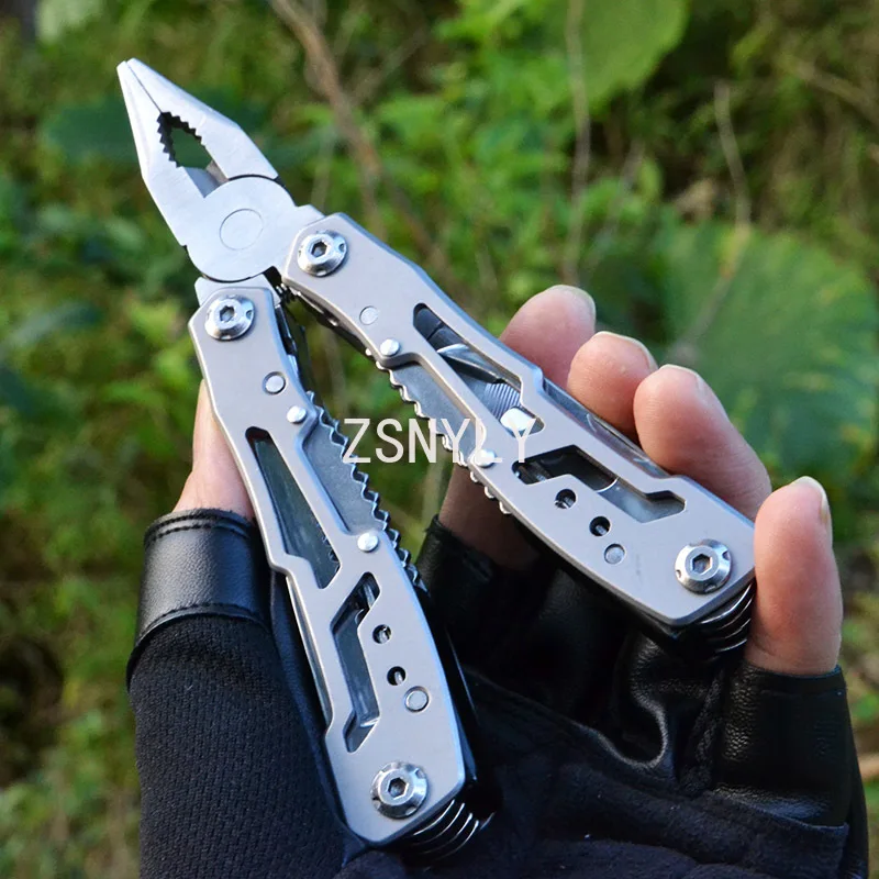 Pinze per coltelli tascabili multifunzione in acciaio inossidabile multifunzione pinze pieghevoli Mini pinze pieghevoli portatili T4025