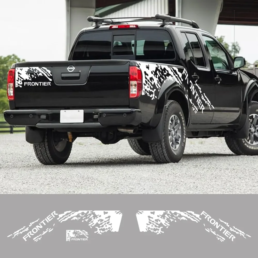 For Nissan Frontier Pro 4X NP300 Pickup Body Side Stickers Truck Splash Grunge Decor Decal Trunk Vinyl Covers Auto Accessories