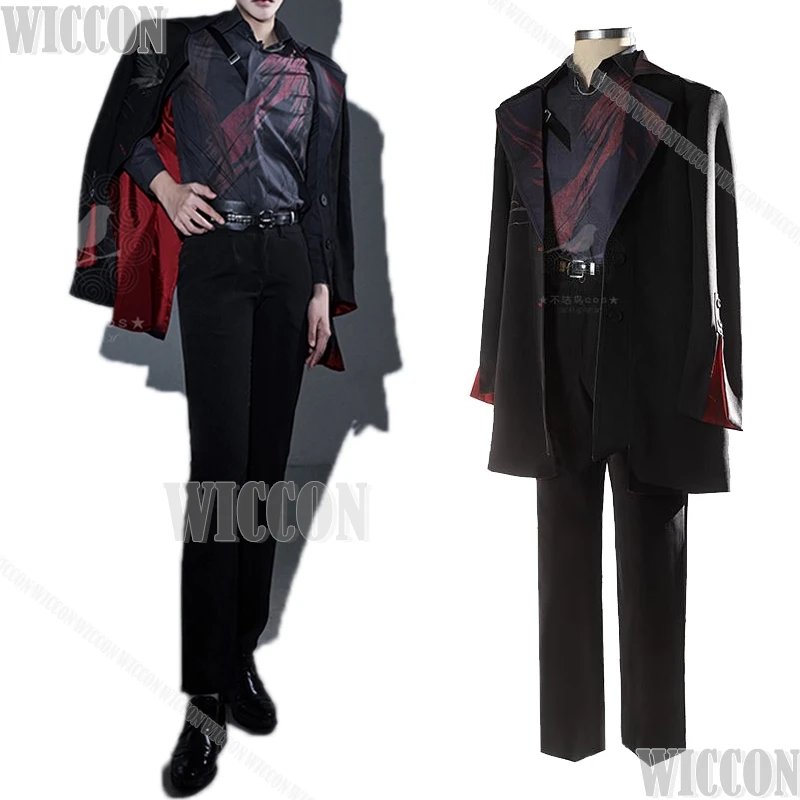 Sylus Cosplay Game Love And Deepspace Costume Suit Coat Red Shirts Pants Uniform Qinche Halloween Christmas Mens Roleplay Party