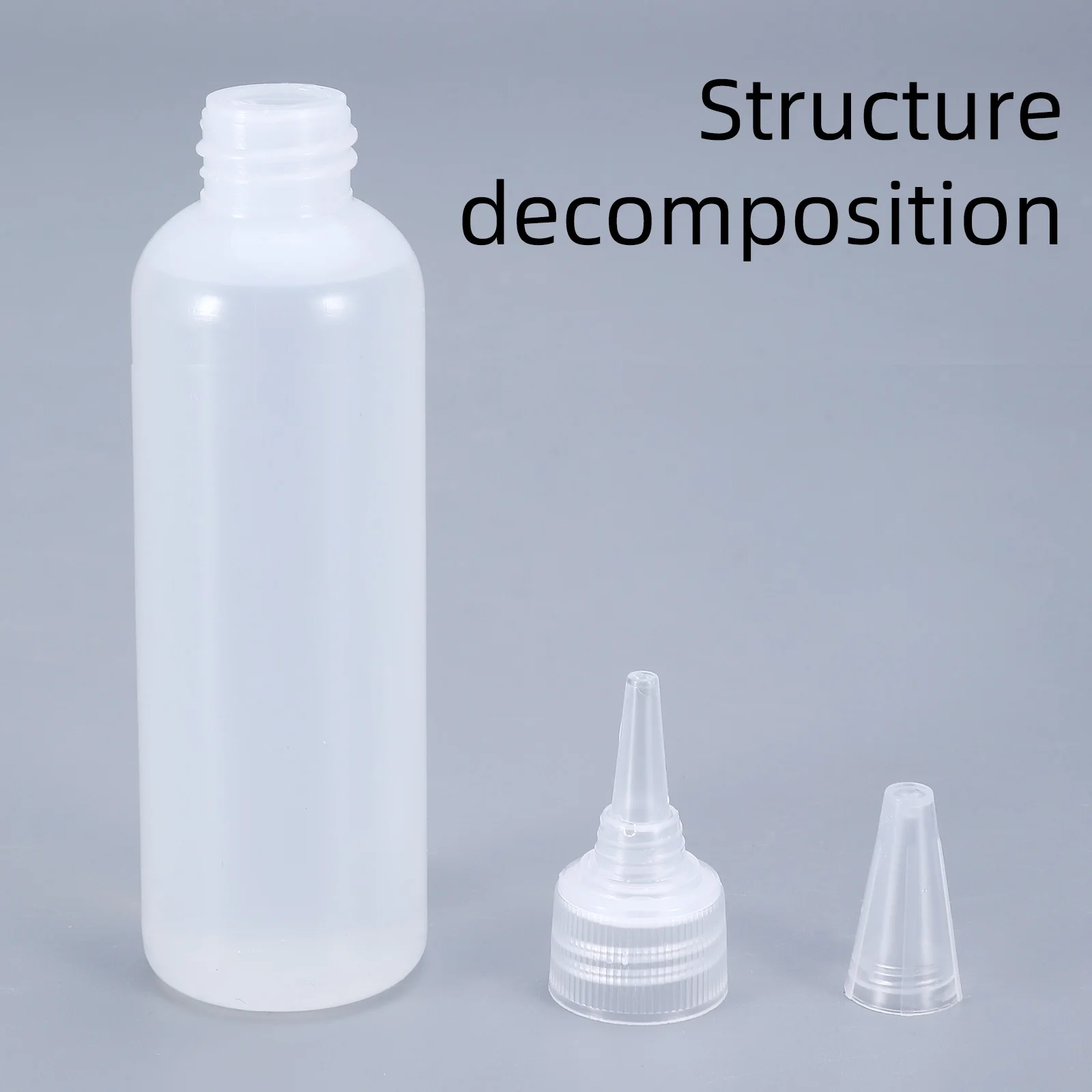 10 個 30/60/100/120 ミリリットルスクイーズボトルソース用プラスチック噴出容器詰め替えボトルキャップ付きキッチン接着剤容器用