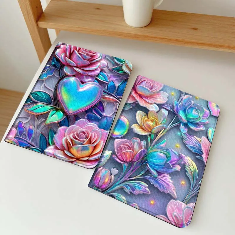 

Роскошный блестящий чехол с цветочным узором для Samsung Galaxy Tab A7 A A8 A9 A11 S6 S11 10,1 10,4 10,5 дюймов Lite Plus, мягкий чехол для планшета, подарок