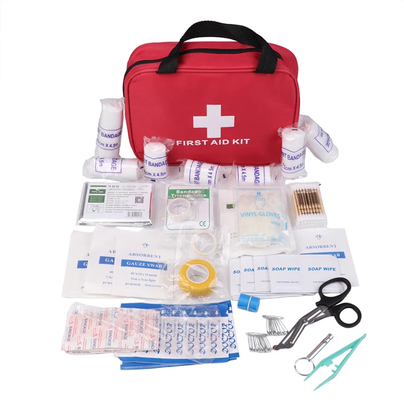 22Pcs First Aid Kit Multi-purpose Emergency Medical Portable Medical Bag Multi-functional Outdoor Home Emergency Bag