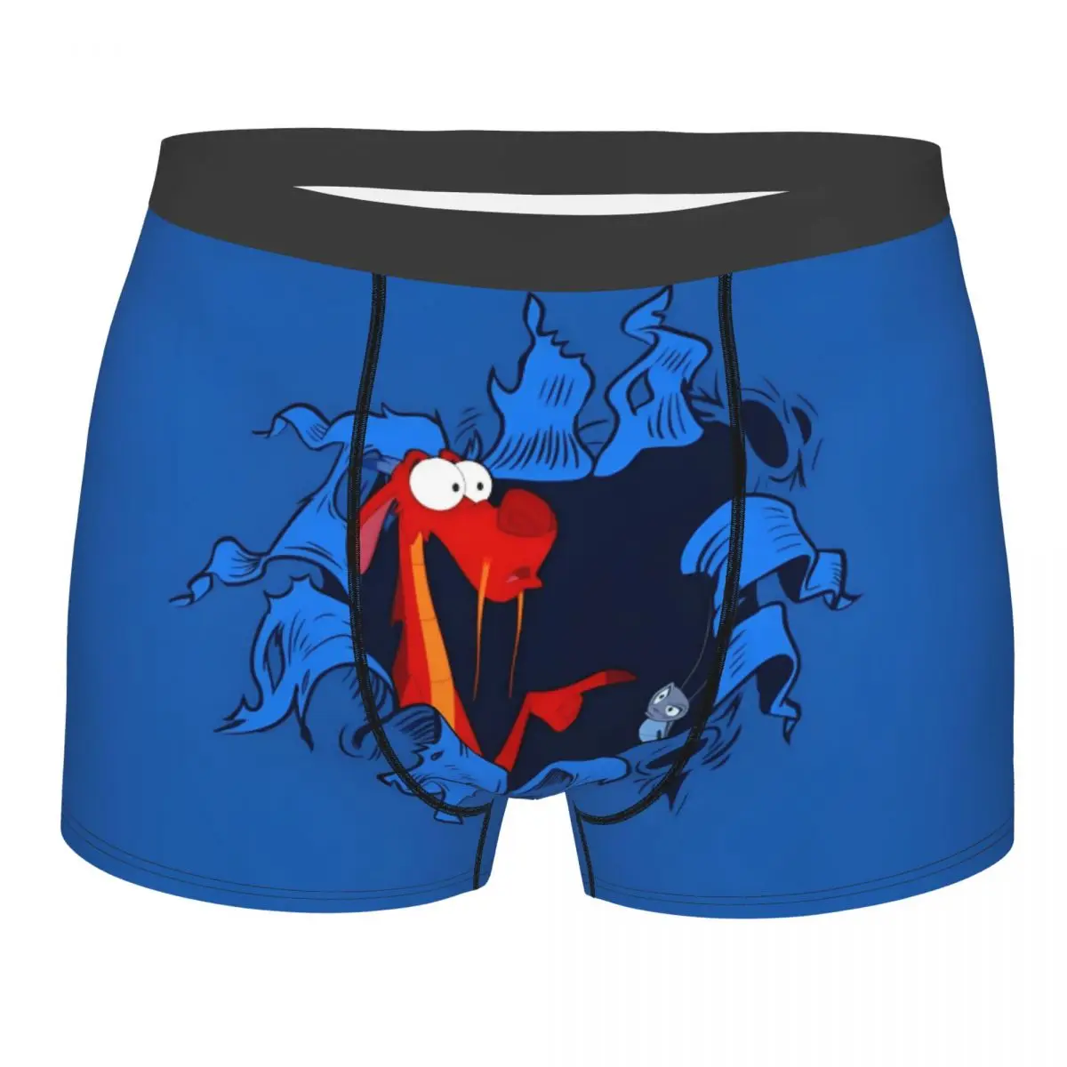 

Custom Mulan Princess Underwear Men Breathable Boxer Briefs Shorts Panties Soft Underpants For Homme