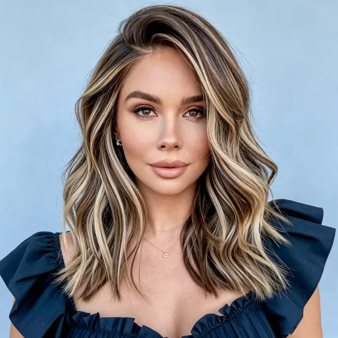 For Women 24Inch HD Lace Wig Highlight Blond Natural Body Wave with Pre-Plucked Transparent Lace Frontal Versatile Hair Wig