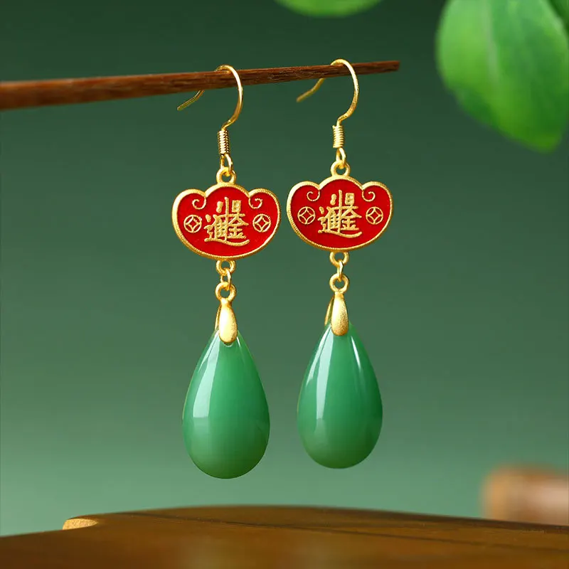 

Original design droplet shaped women's earrings