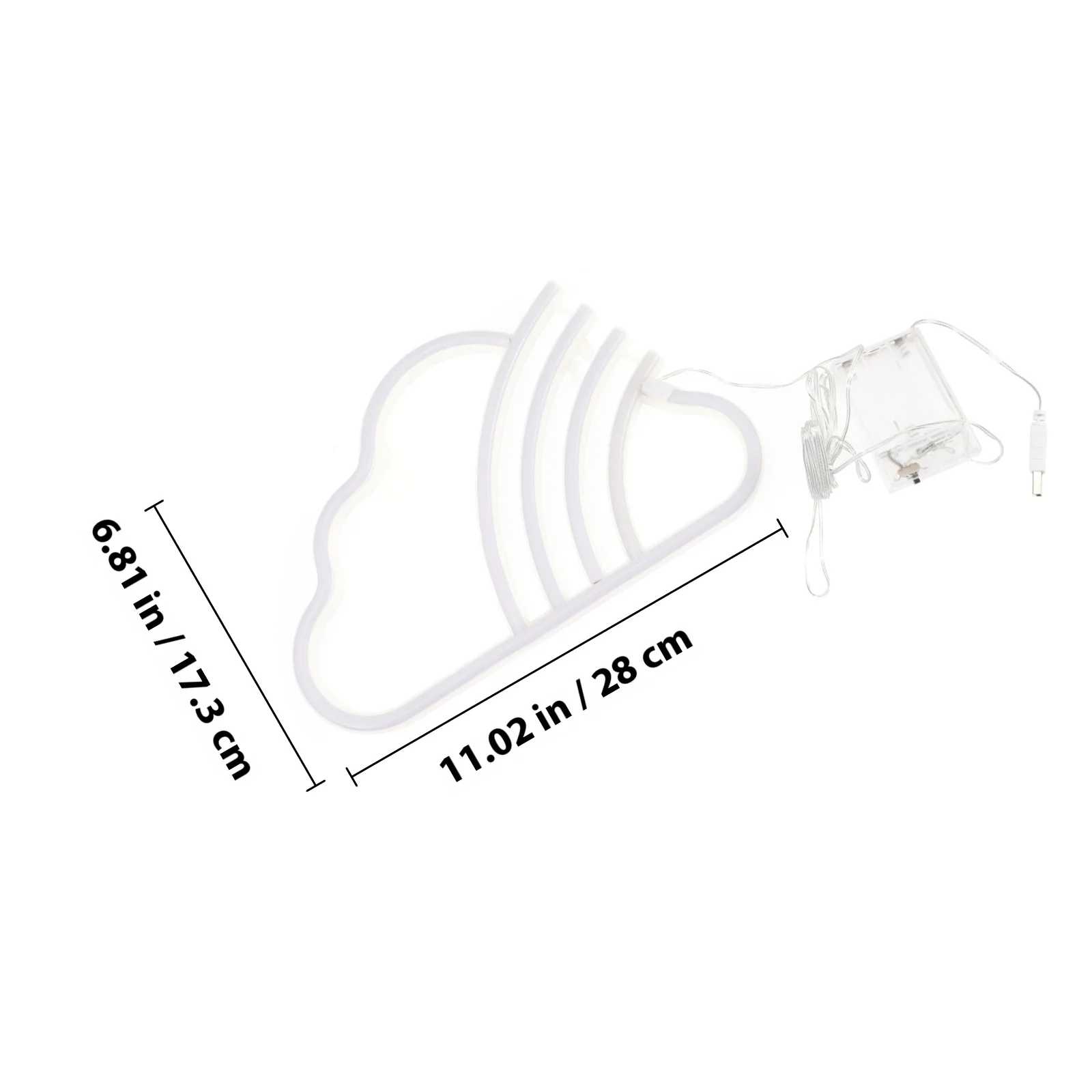 Stijlvol LED Neon Light Cloud Rainbow Design voor Room Bar Mall Decor Neon Sign voor Holiday Party Decoration LED Cloud