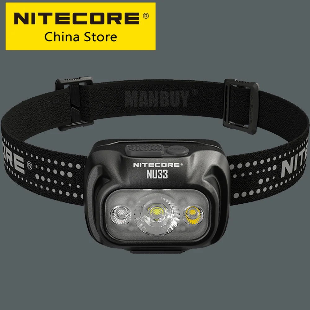 

Nitecore NU33 700 Lumens High CRI LED Triple Output Built-In Li-ion Battery Aluminum Metal Materials USB-C Rechargeable Headlamp