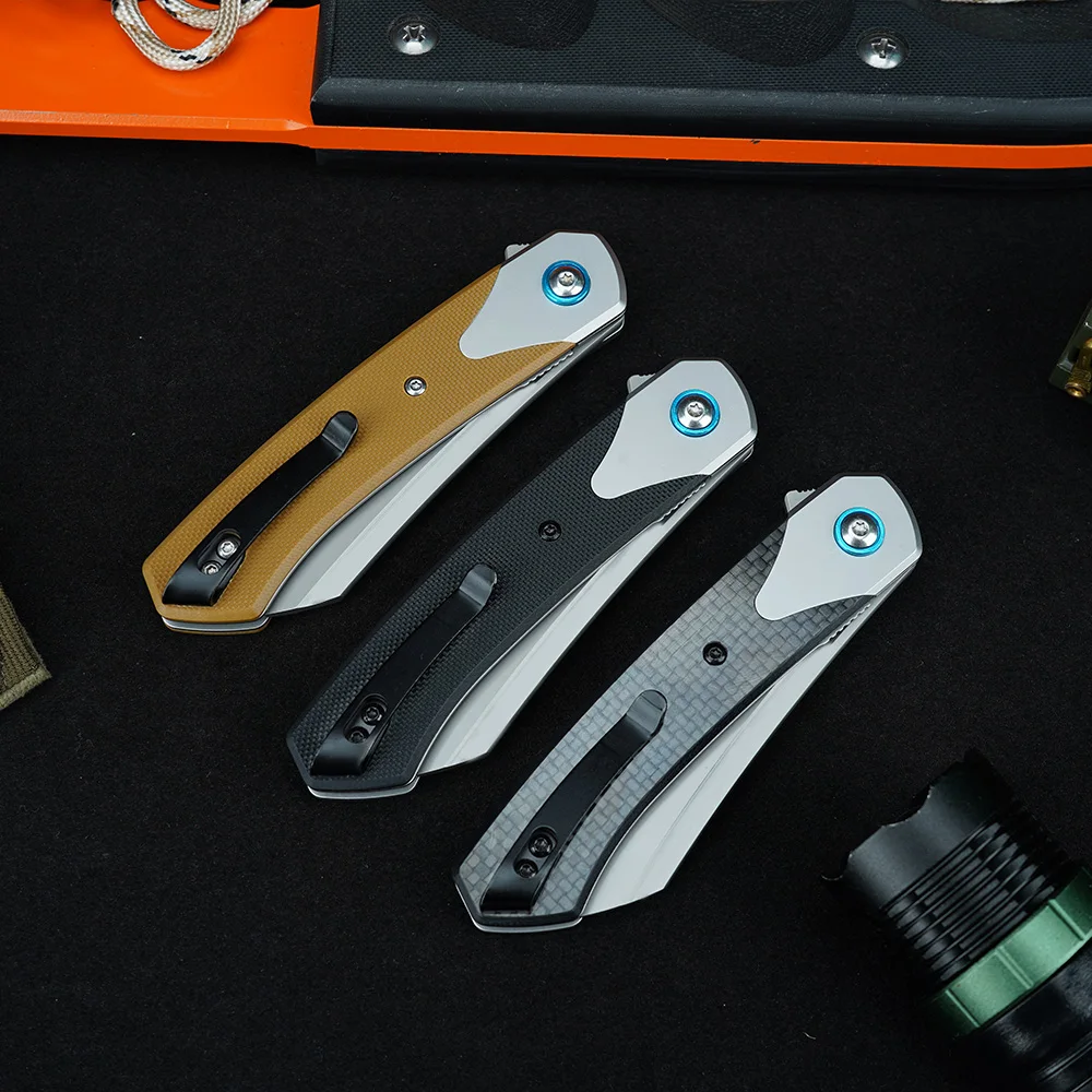 CR 7135 Folding Knife High hardness Pocket Knives D2 Steel Outdoor Camping Portable Carrying Tanto Knife Jackknife Multitool - view 6