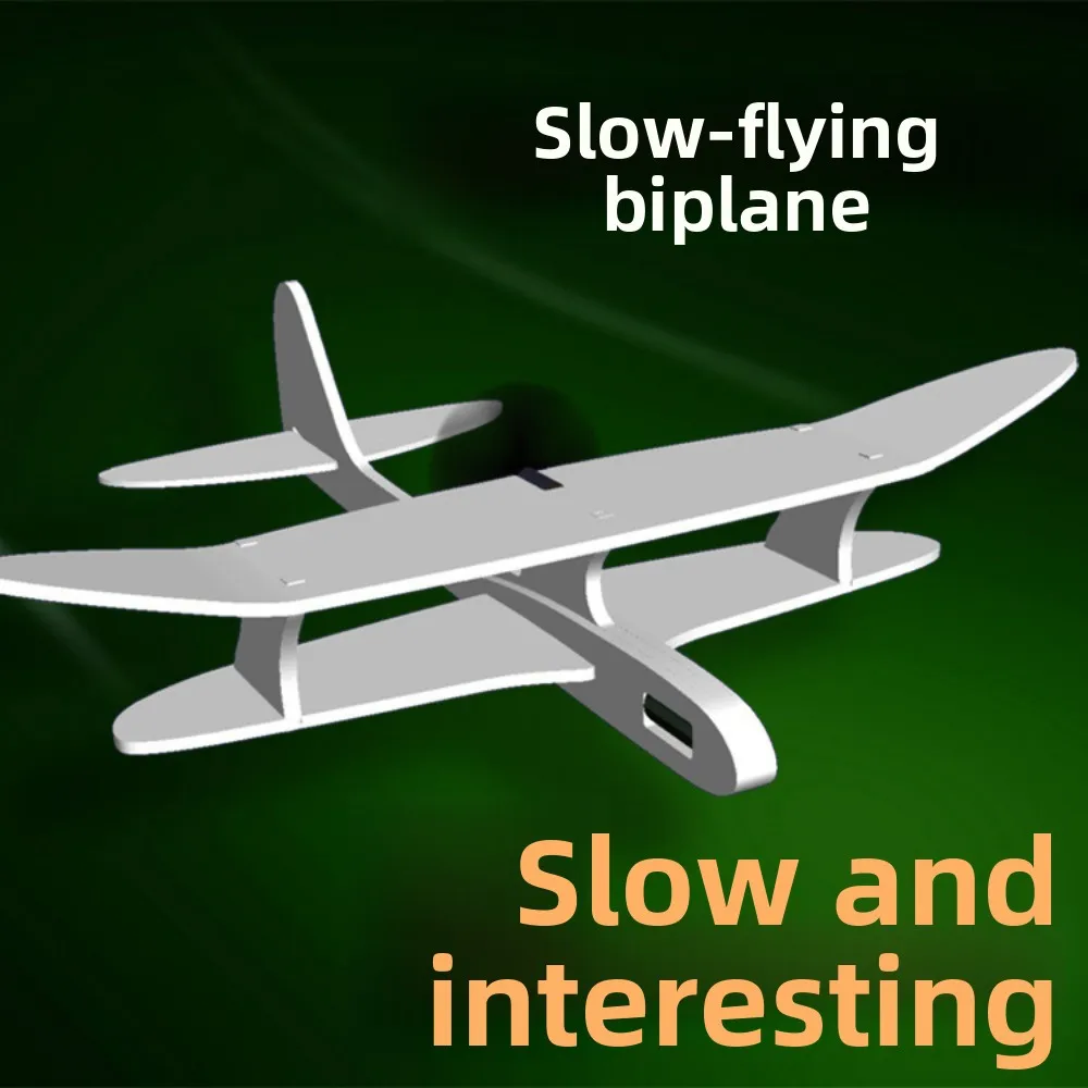 

PP Foam Double Wing Airplane Toy Ligthweight School Science Textbook Tool EPP Bubble Plane Fixed Wing Glider For Kids Outdoor