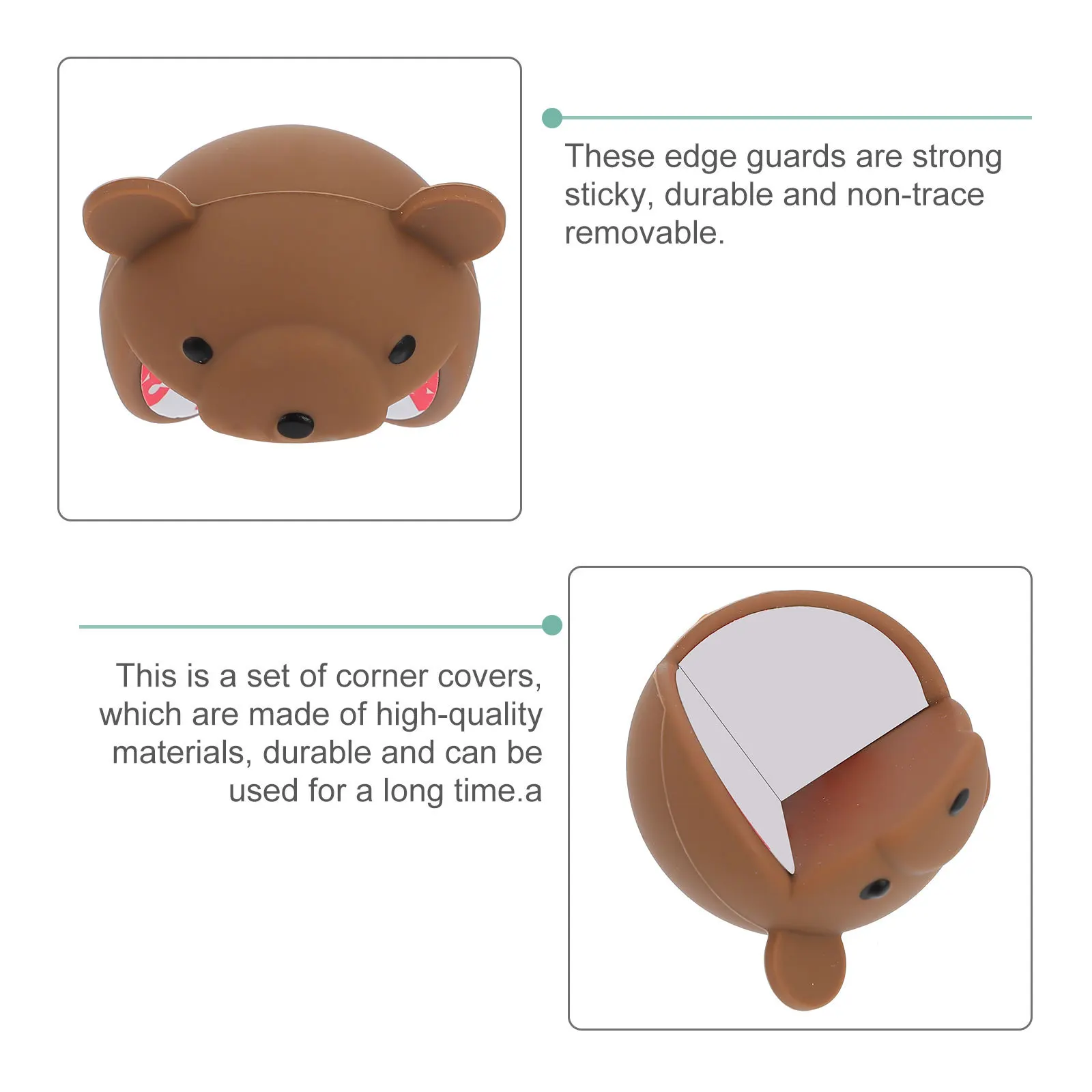 

4Pcs High-Quality Durable Non-Trace Removable Corner Guards for Desks Tables Beds Furniture Protection Cartoon Corner Cover