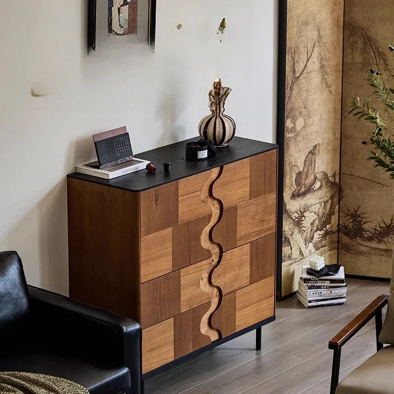 

flap door cabinet, bucket cabinet, Song Dynasty aesthetic side cabinet, dining room, living room against the wall wine cabinet