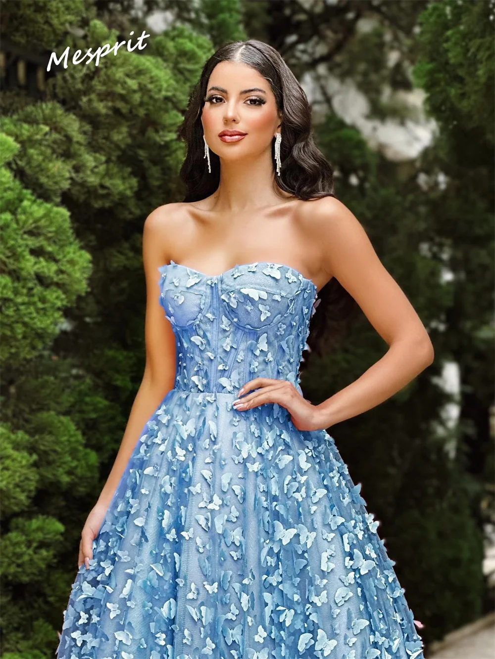 Jiayigong Sparkle A Linha Até O Chão Vestidos, Drapeado Applique Tulle, Alta Qualidade Querida, Personalizado, Requintado