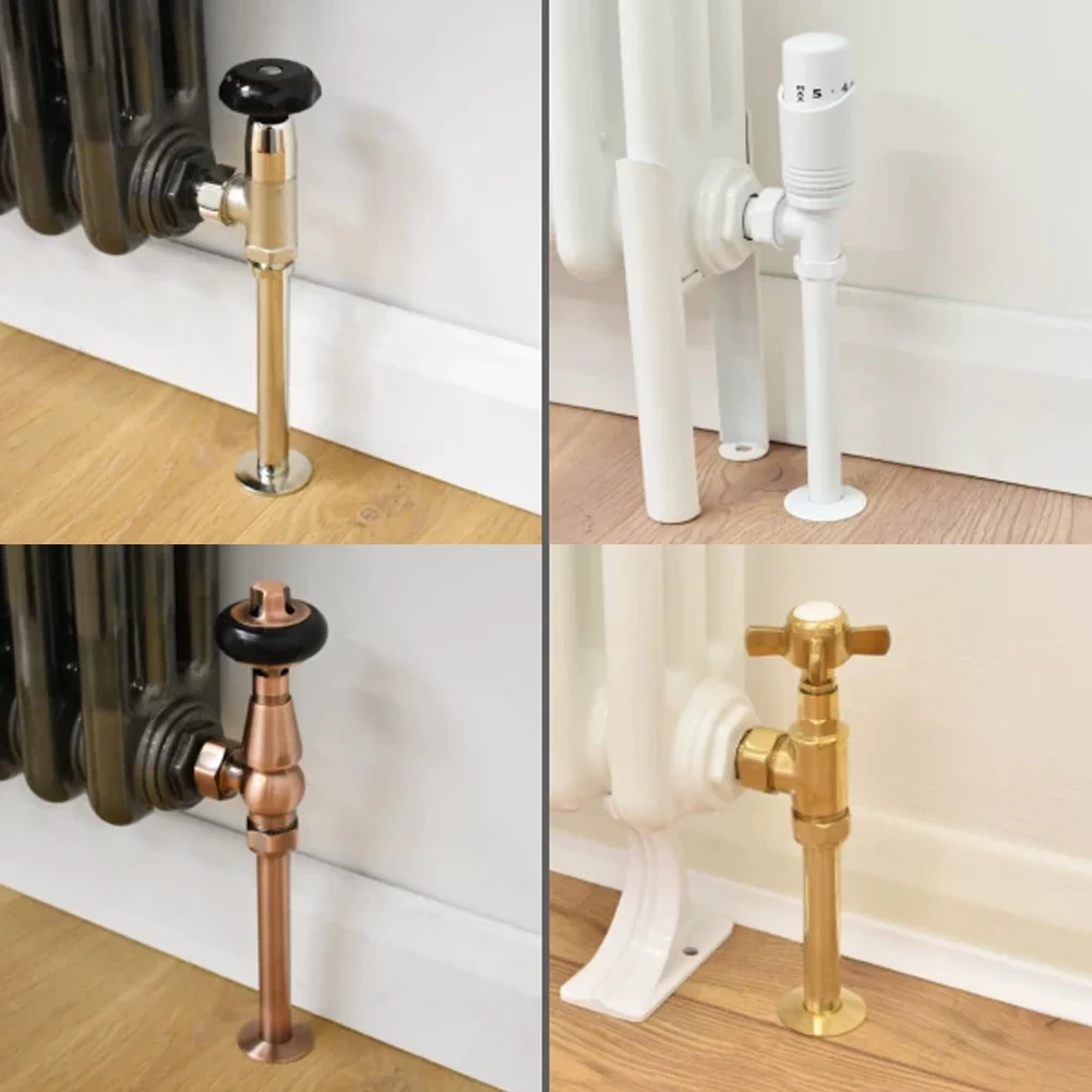 2Pcs Radiator Pipe Cover Tubes 200mm Plastic Radiator Pipe Covers Sleeve With 15mm Collars Home Decor Bathroom Accessories